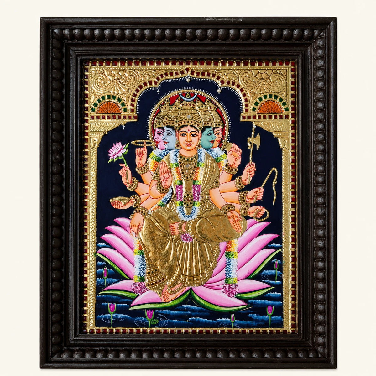 Gayatri Devi Tanjore Painting