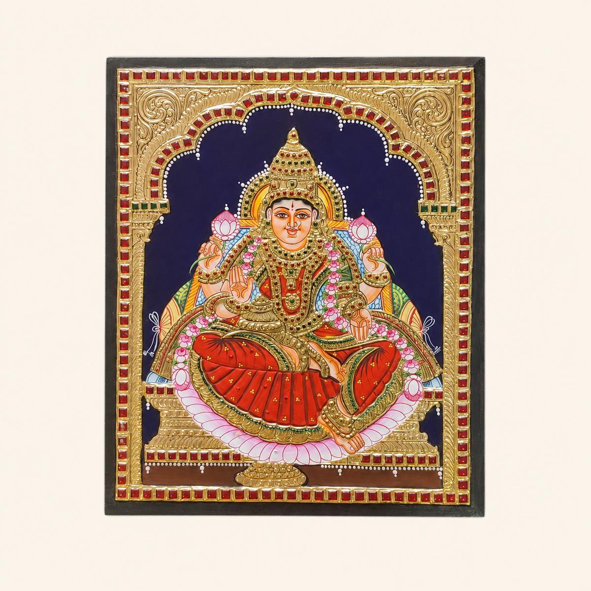 Goddess Lakshmi Tanjore Painting