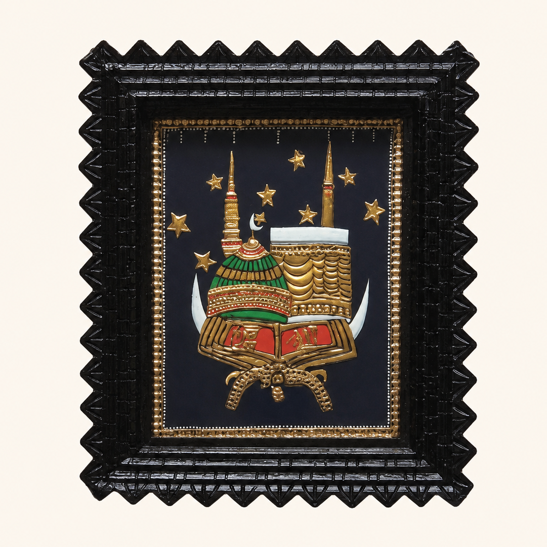 Sacred Islamic Symbol Tanjore Painting