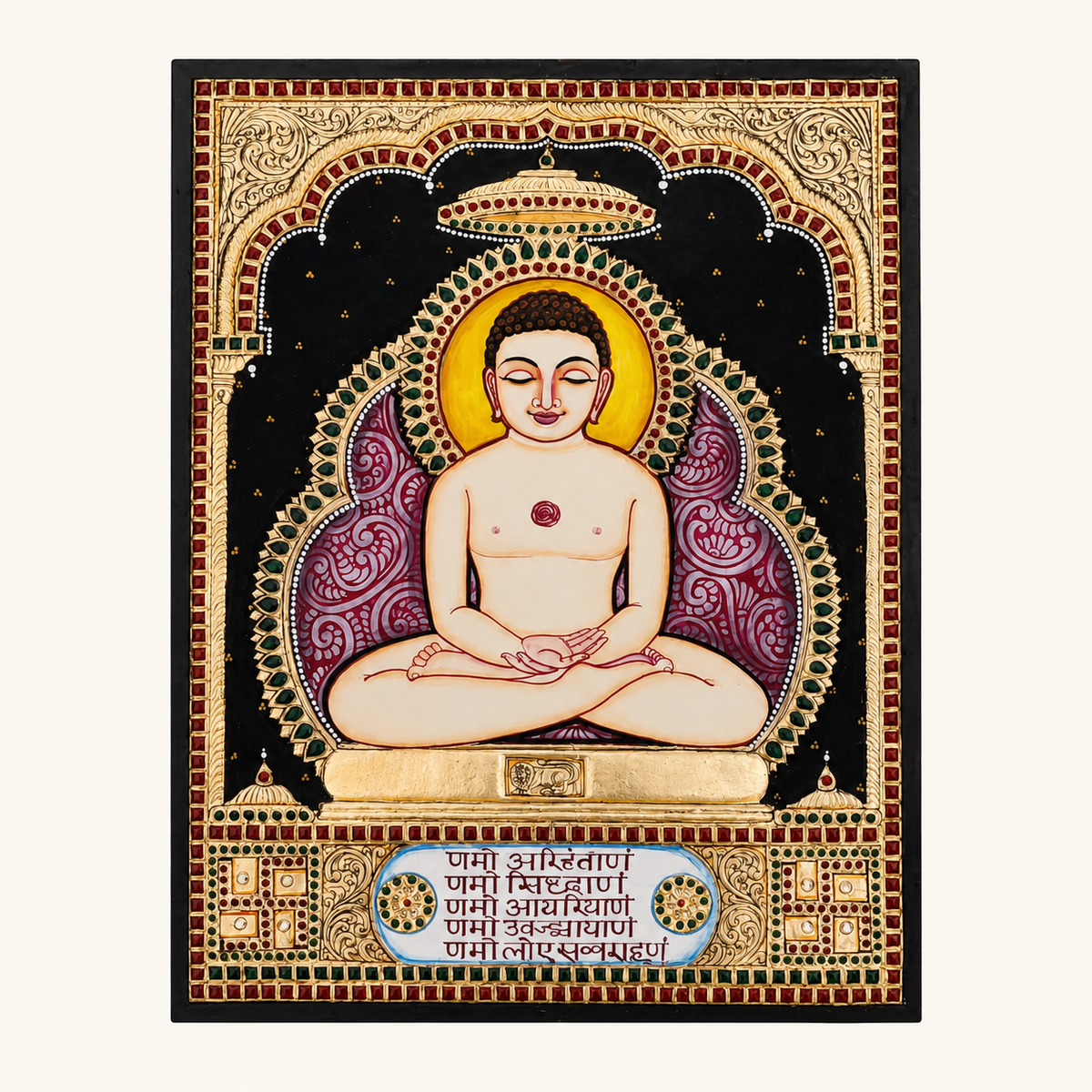 Mahaveer Jain Tanjore Painting