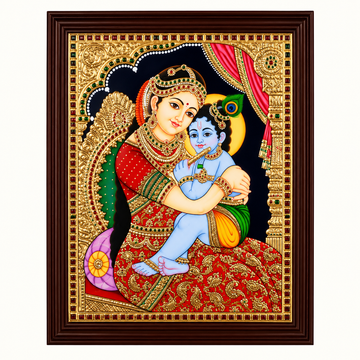 Traditional Yasotha Krishna Tanjore Painting